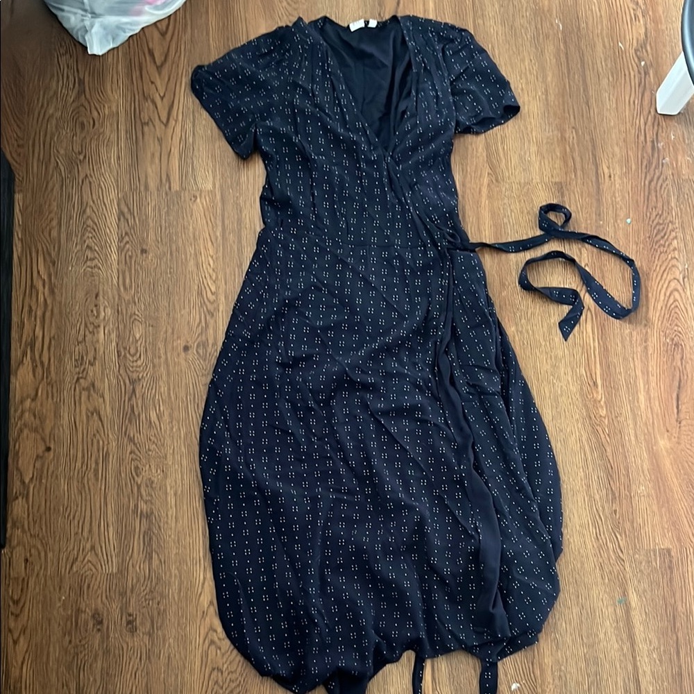 Elegant Black Wrap Dress